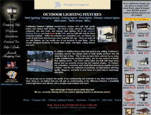 Tablet Screenshot of craftsmanoutdoorlighting.com